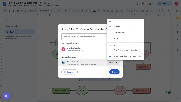 How To Make A Decision Tree In Google Docs (2026) - Venngage