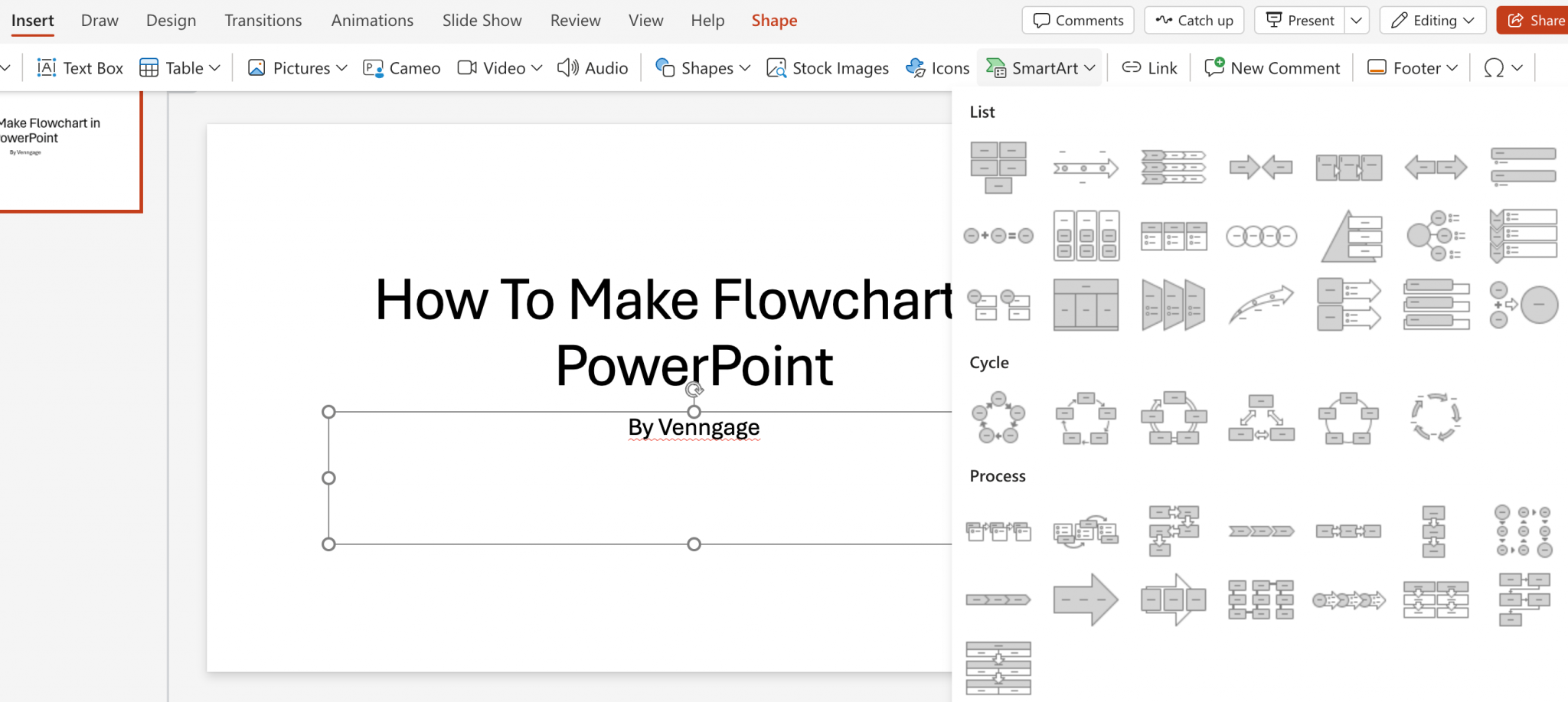 How to Make a Flowchart in Microsoft PowerPoint (3 Methods) - Venngage