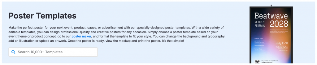 Venngage poster templates library