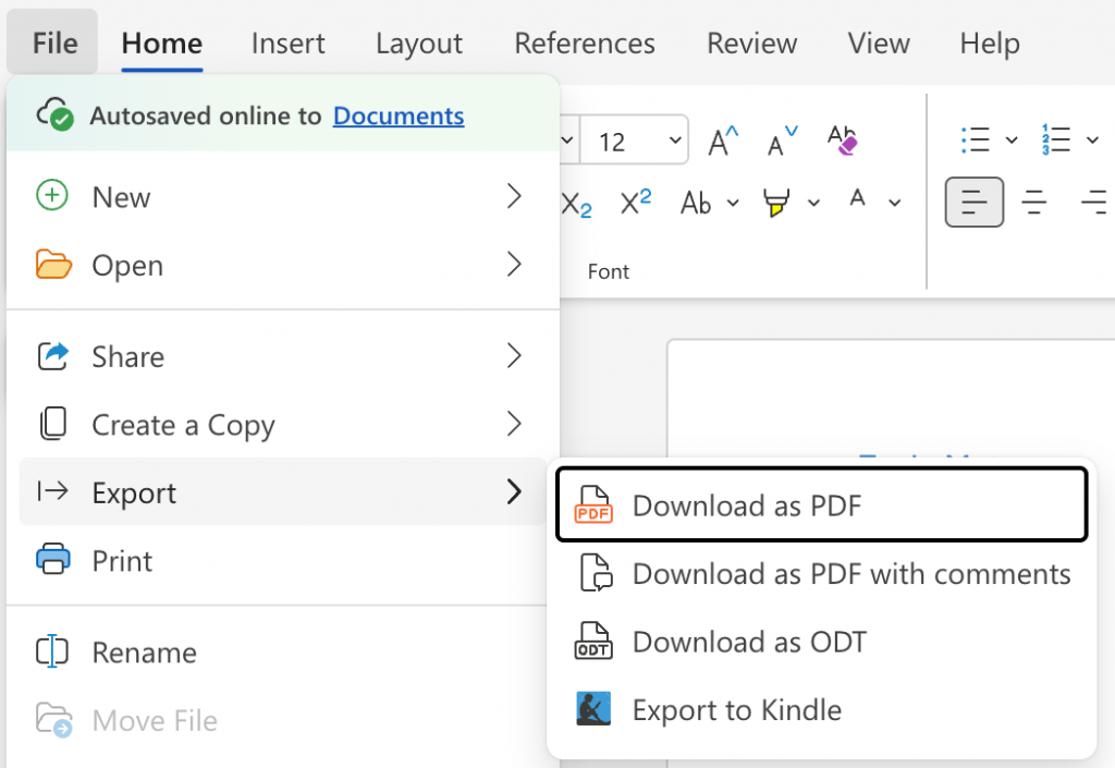 how to download a letterhead in word