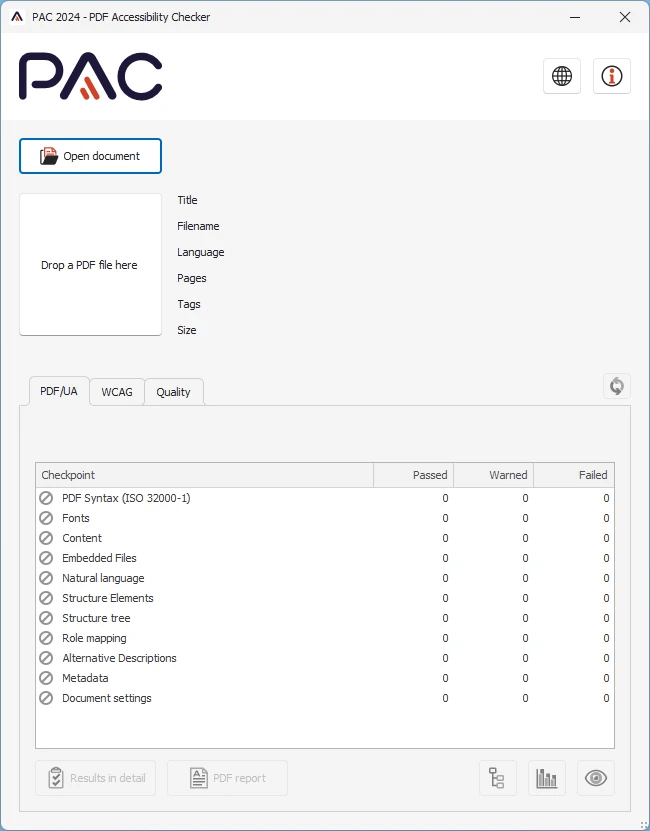 PAC PDF Accessibility checker