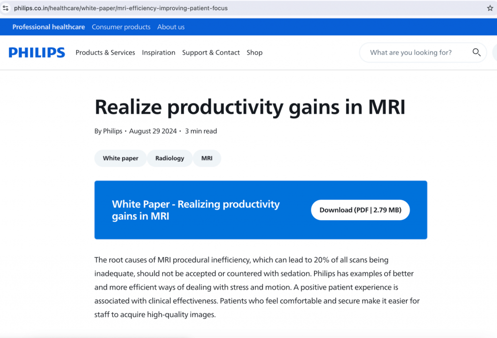 Philips White Paper Example