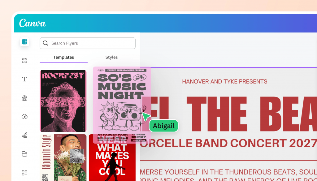 canva flyer tool