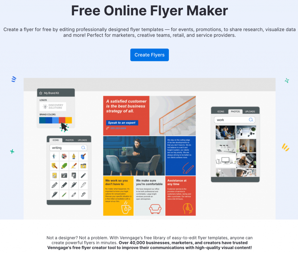 venngage flyer maker