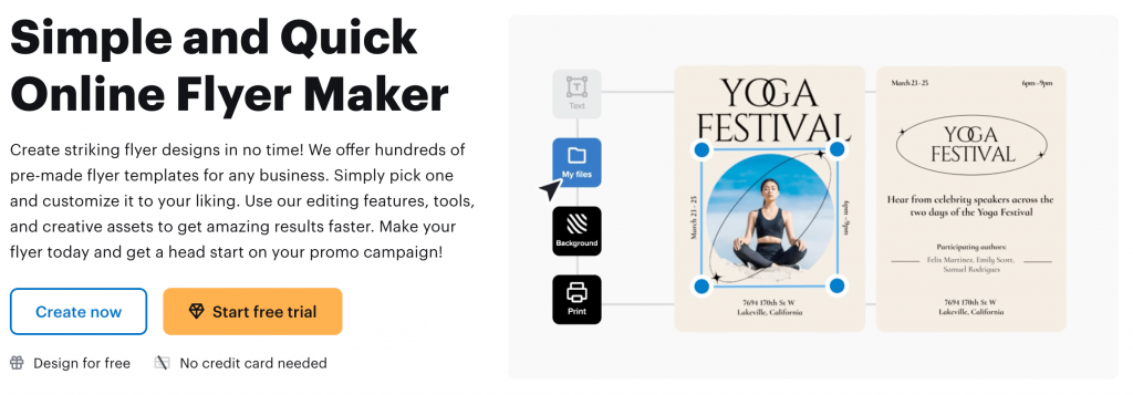 vistacreate flyer tool