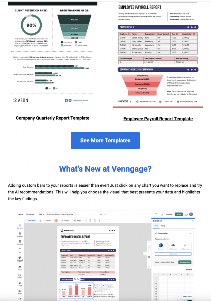 AI report generator newsletter example