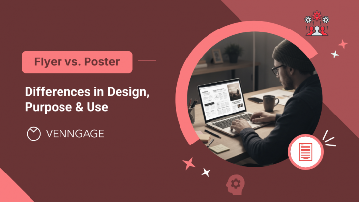 Flyer vs Poster Blog Header