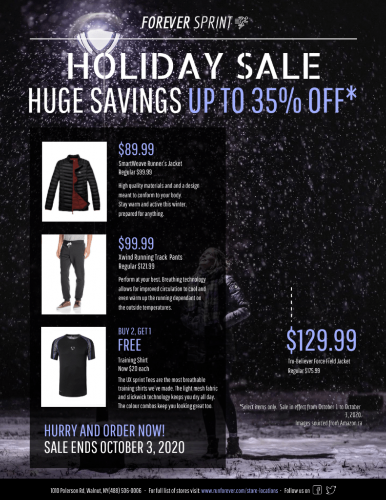 Holiday Sale Retail Product Flyer Template