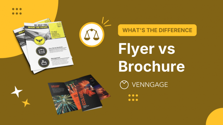 flyer vs brochure comparison