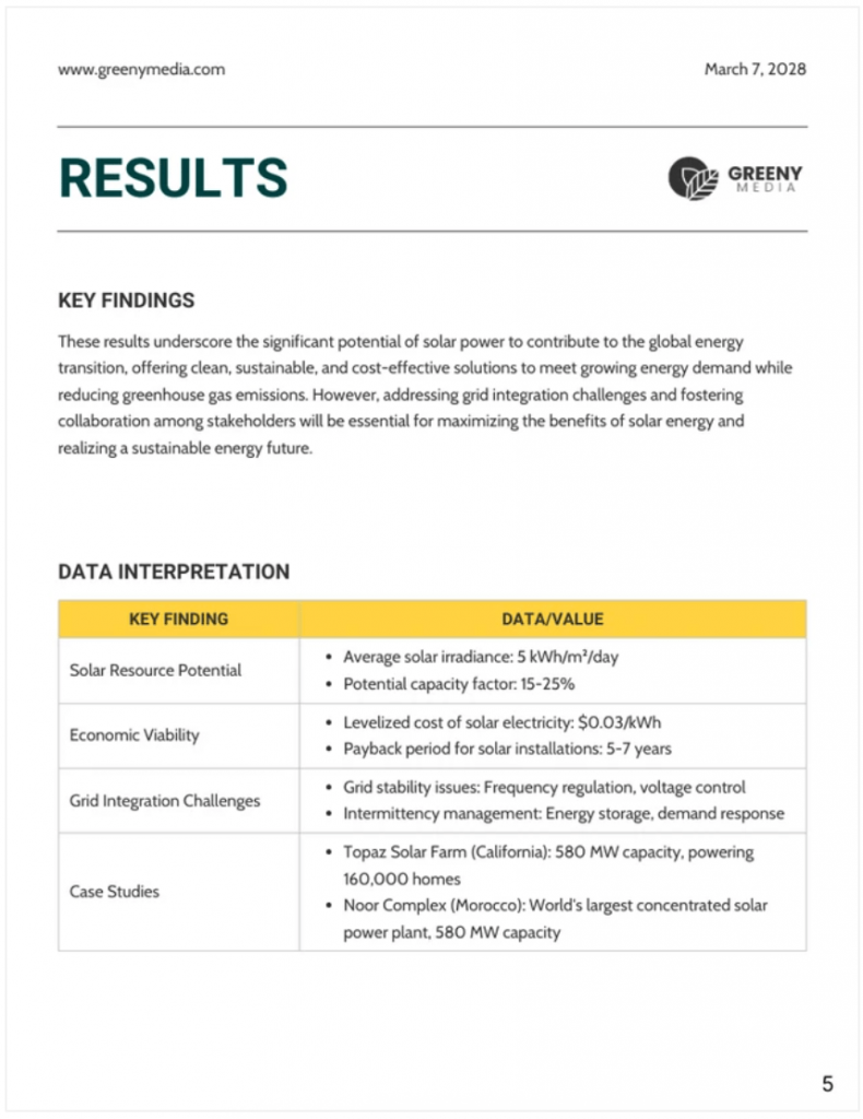 Executive Summary White Paper Template
