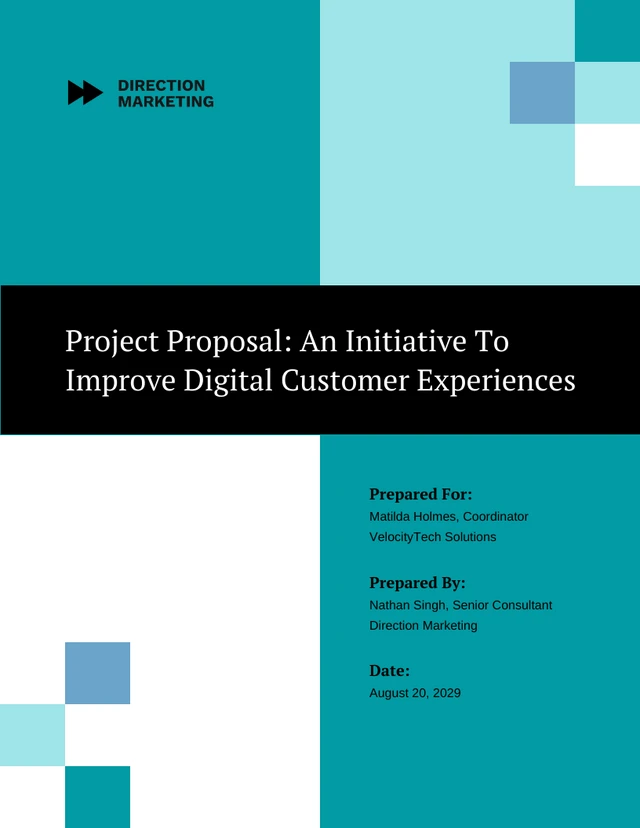 Editable Project Proposal Template