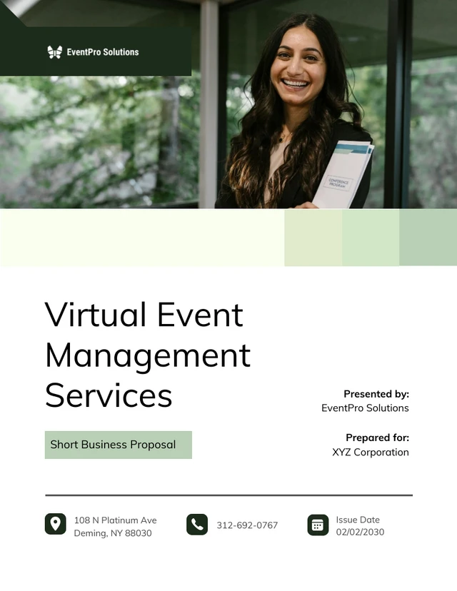 Short Business Proposal: Virtual Event Management Services