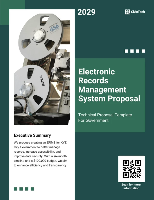 Technical Proposal Template For Government
