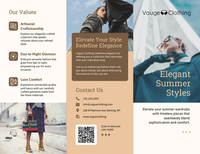 Product Tri-fold Brochure Template
