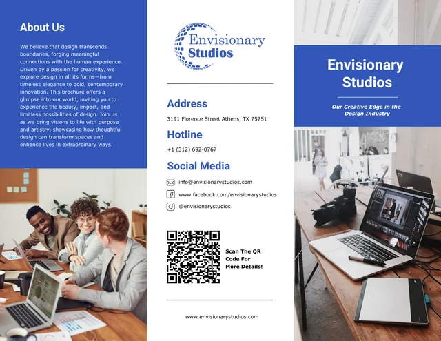 Black Brown Company Brochure Template
