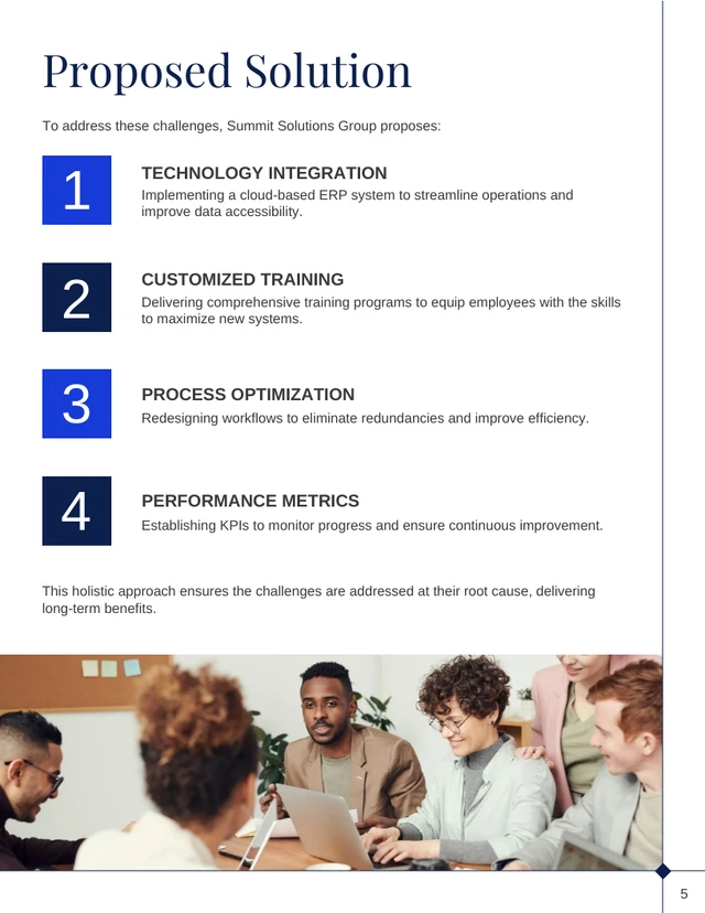 Growth and Efficiency Business Proposal Template