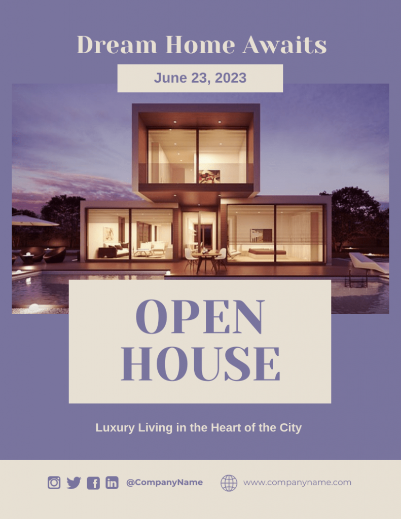 Luxury Open House Flyer Template