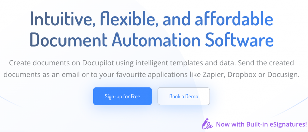 Docupilot is great for creating contract documents