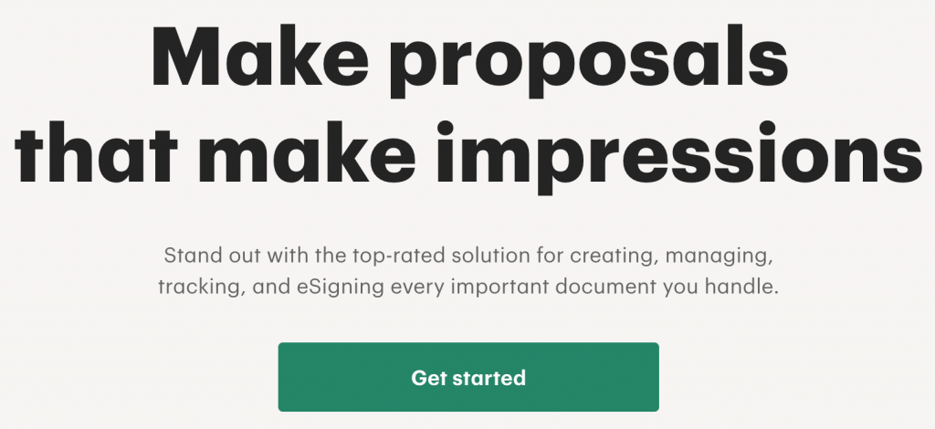 PandDoc is known for its e-signature product, but it's also great at creating proposals with AI