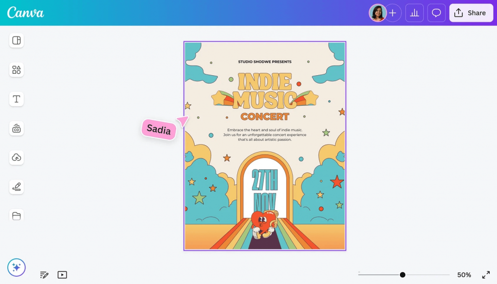 Canva poster maker software