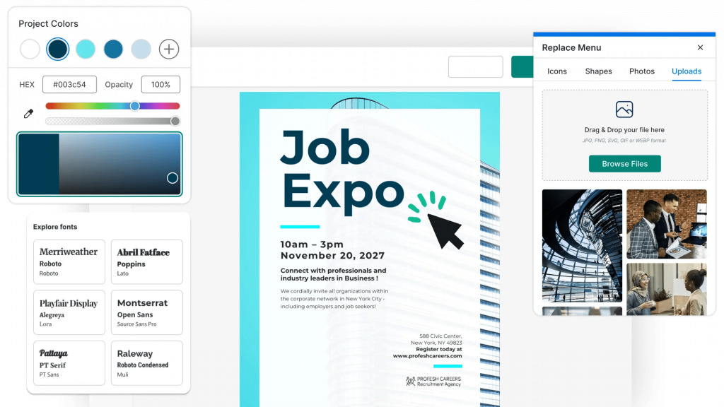 Venngage poster design software