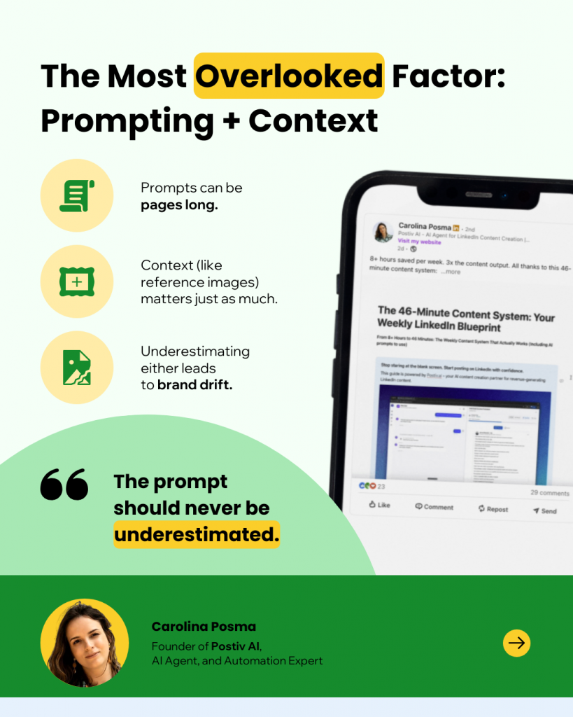 Insights on prompting and context by Carolina Post