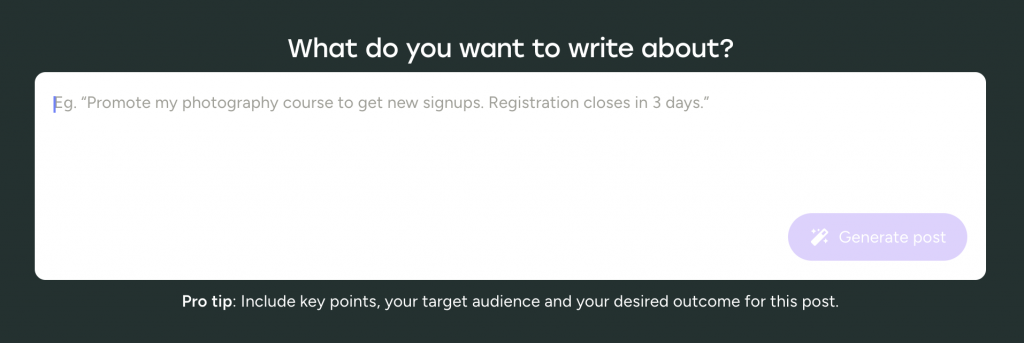 Buffer Social Media Content Generator