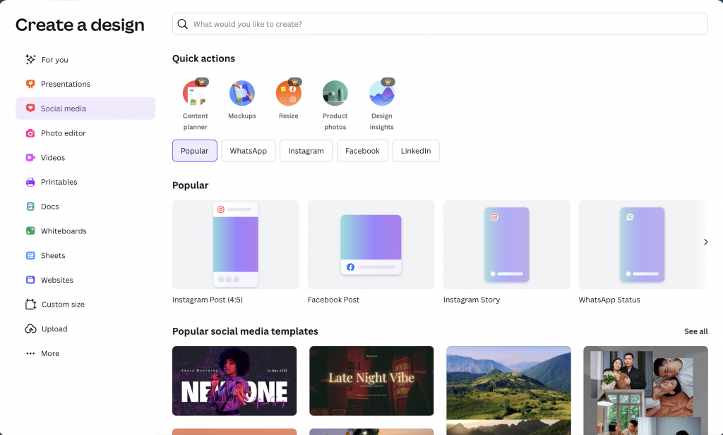 Canva Social Media Content Generator