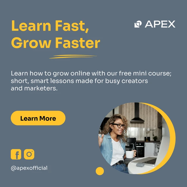 Free Mini Course Facebook Ad Template