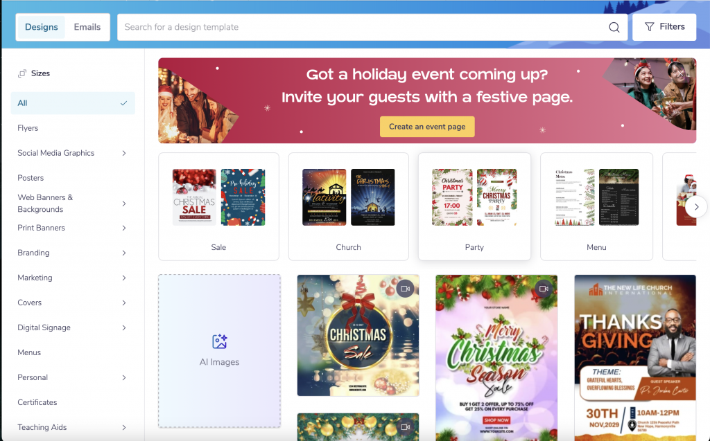 PosterMyWall Design Tool