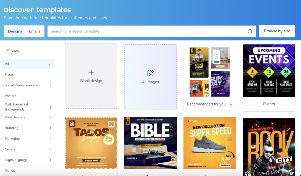 PosterMyWall templates