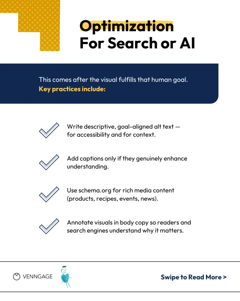 Insights by Steve Liu on how to optimize visuals for search