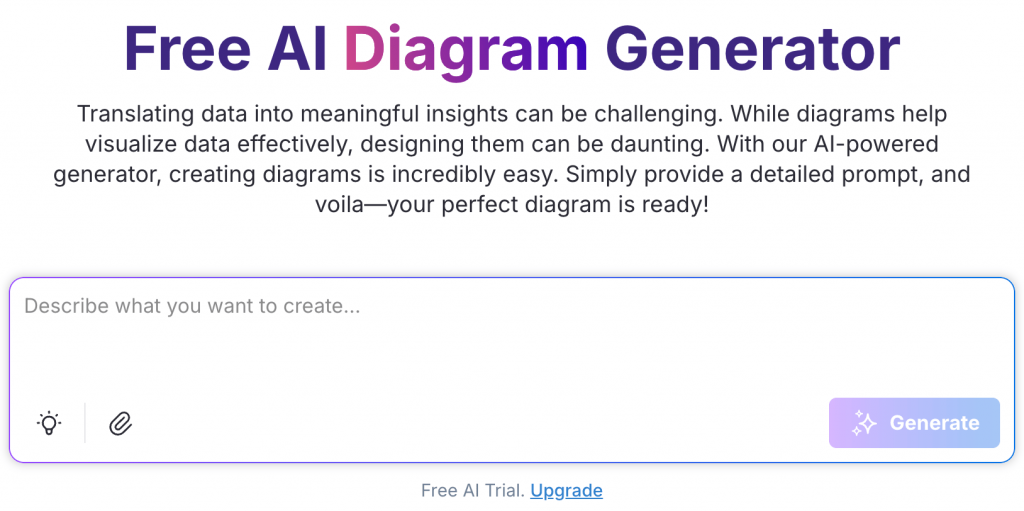 Vengage's AI diagram generator