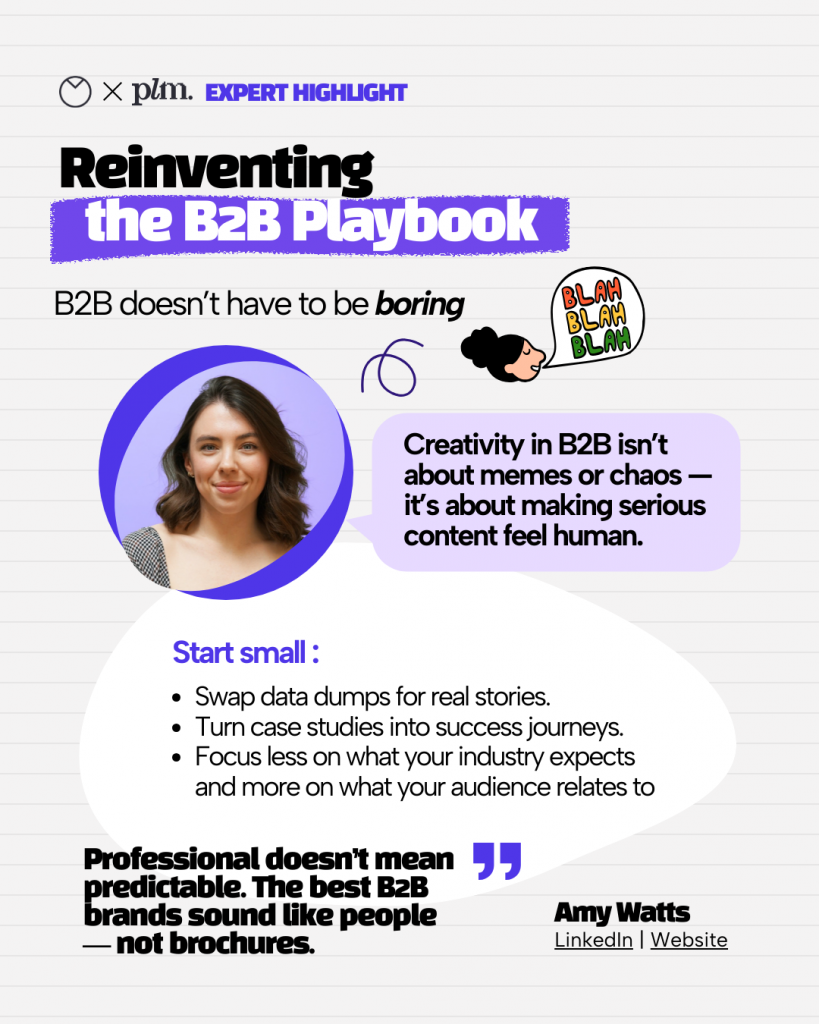 Amy Watts expert expert highlight on reinventing the B2B playbook