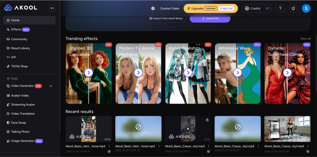 Akool AI ad generator tool