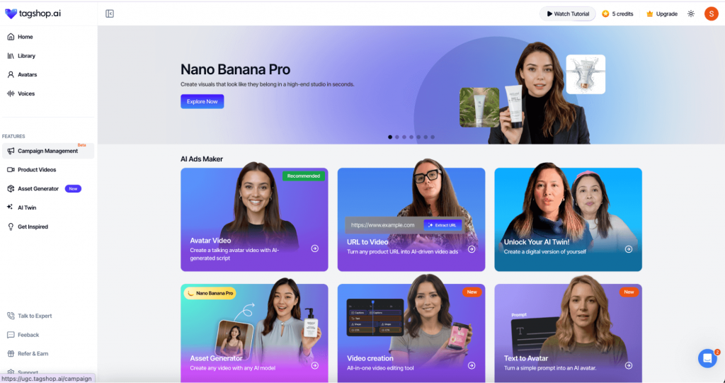 TagShop AI ad generator tool