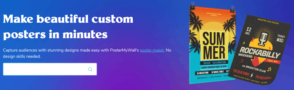 PosterMyWall is most commonly used for social media and event-related poster designs