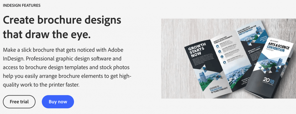 Adobe InDesign brochure maker