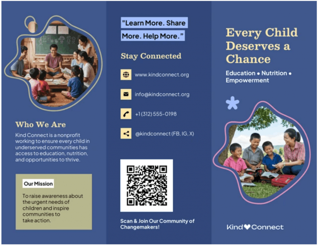Nonprofit Organization Awareness Tri-fold Brochure