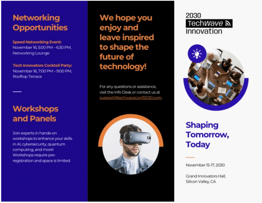 Industry-Specific Conference Guide Brochure Template