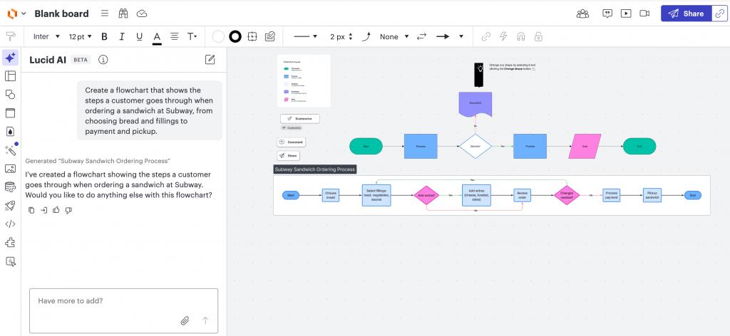Lucidchart ai flowchart example