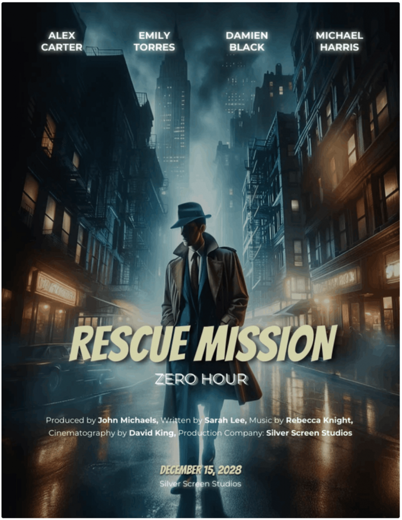 Action Movie Poster Template