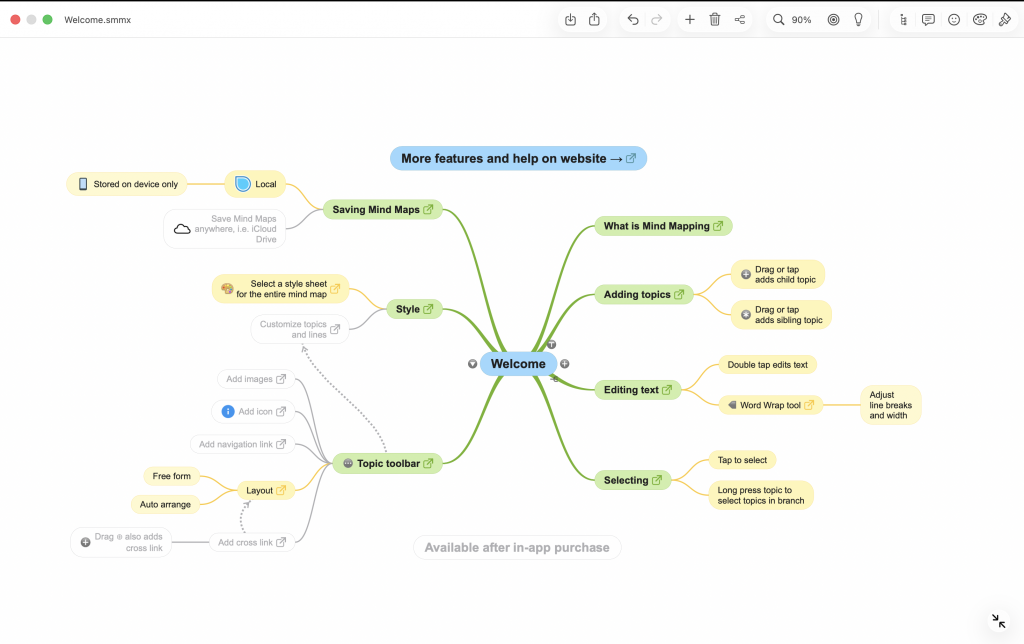 SimpleMind mind map generator