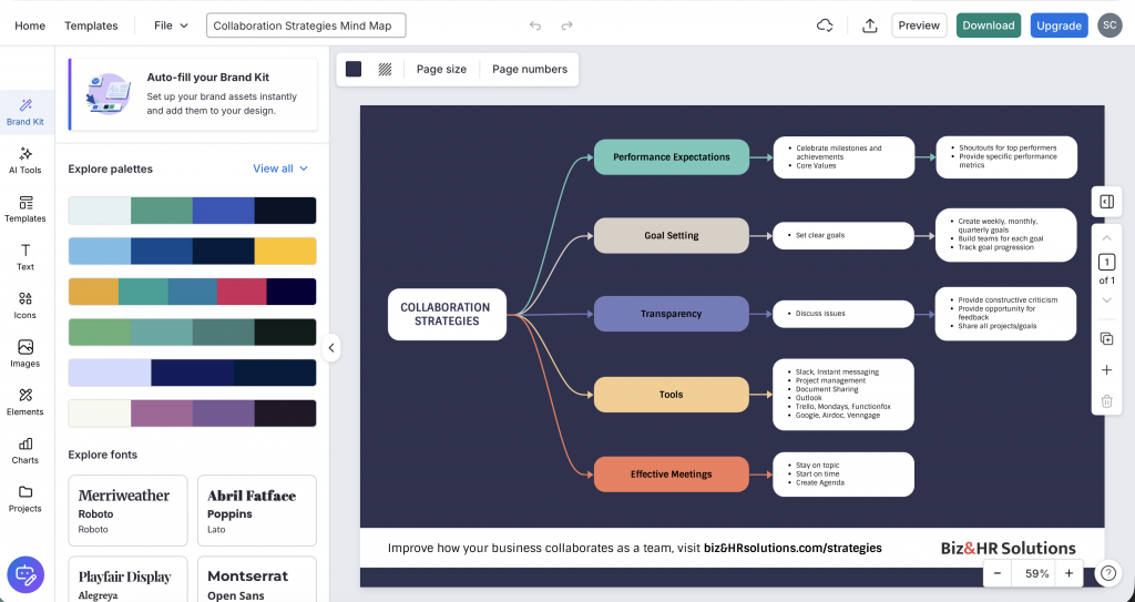 Venngage Mind Map Generator