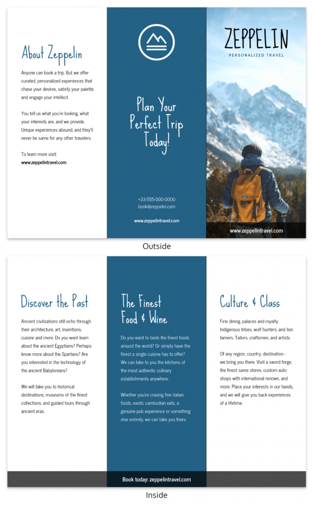 Travel Tri Fold Brochure Template