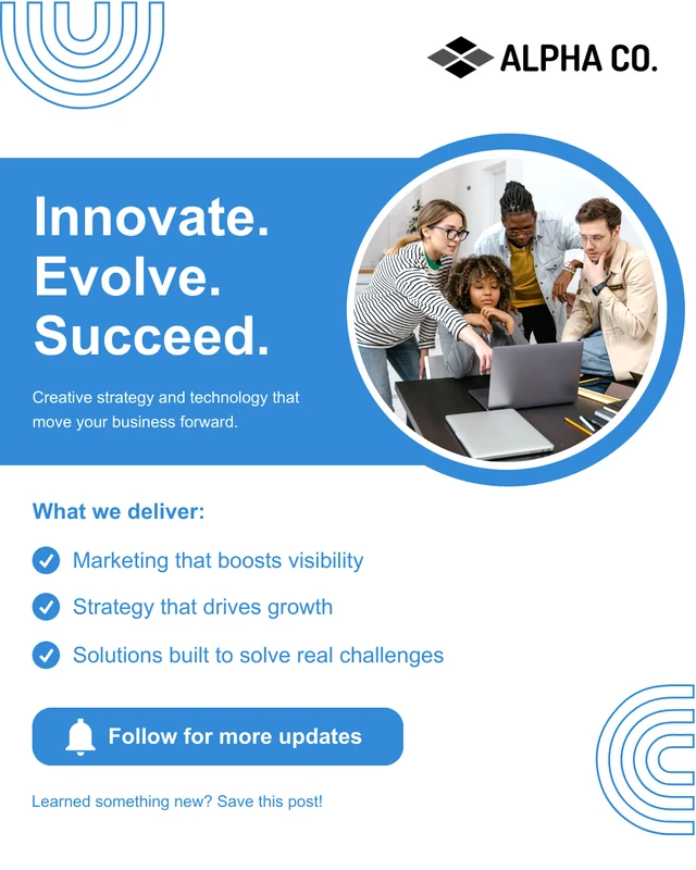 Company Introduction LinkedIn Social Media Post Template