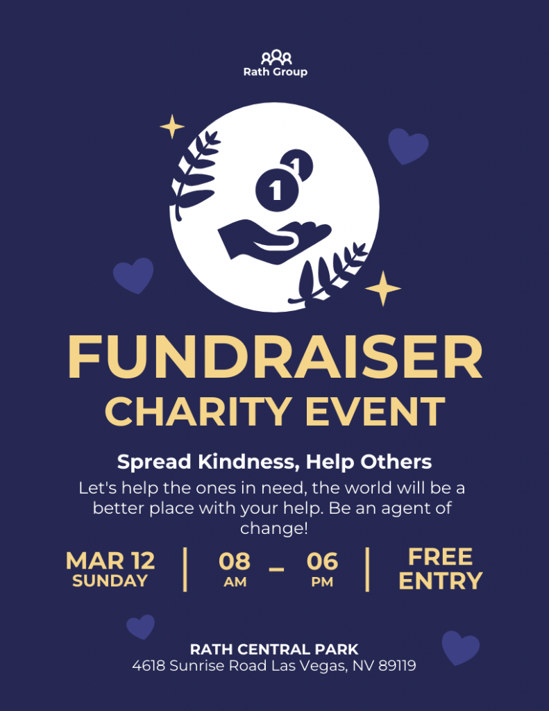 Eye-catchy Charity Event Flyer Template
