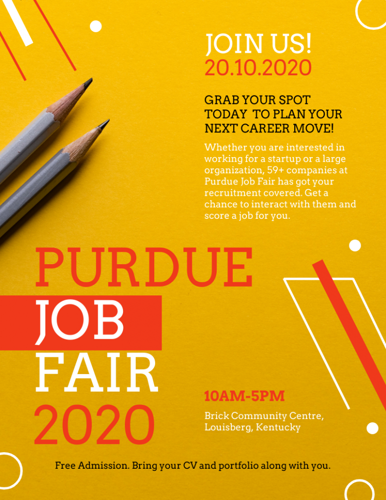 Buttercup Job Fair Business Flyer Template