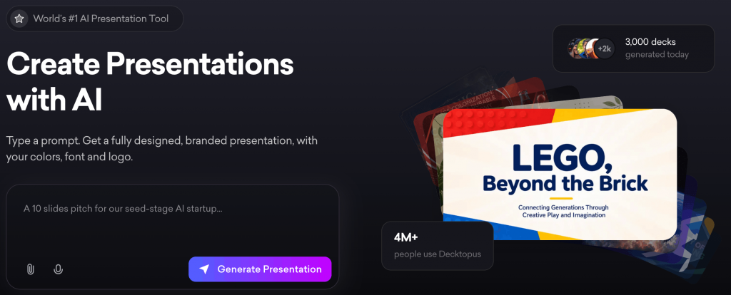 Decktopus has a great outline-to-deck automation feature