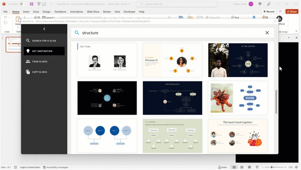 Beautiful.ai has Smart Slides that adapts content automatically